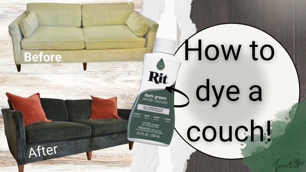 Picture of: Can you really dye a couch?? Here’s what I learned! Rit Fabric Dye  Tips/Hacks Painting Faded Sofa