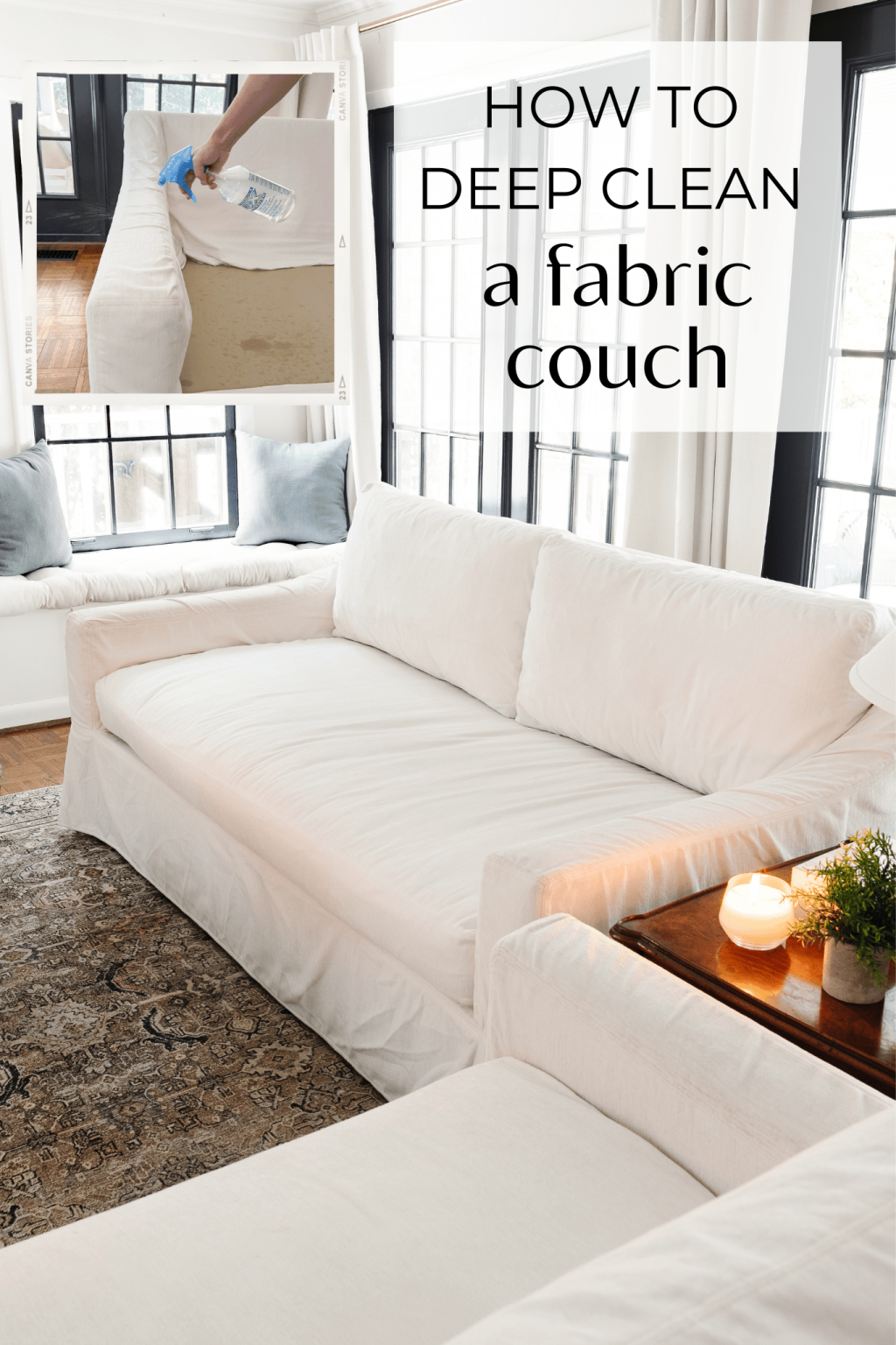 Picture of: How to Clean a Fabric Couch – Bless’er House