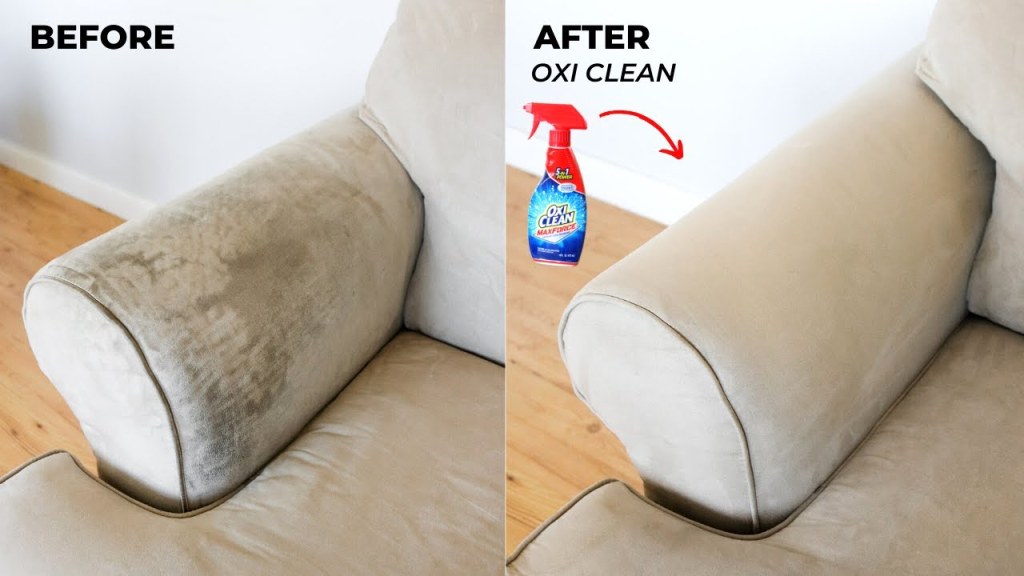 Picture of: How To Clean Your Sofa / Couch With Oxi Clean