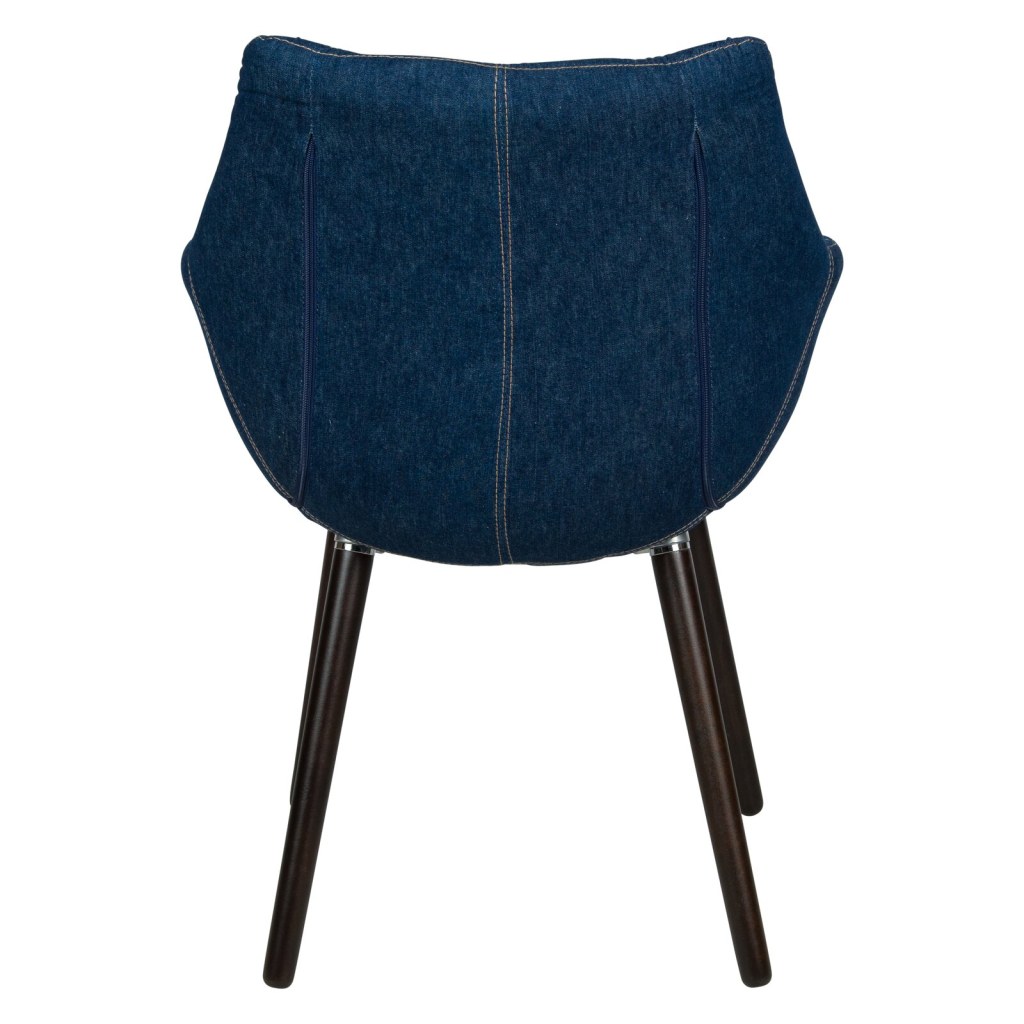 Picture of: Milburn Armchair, Upholstery Material: Denim, Ottoman: No